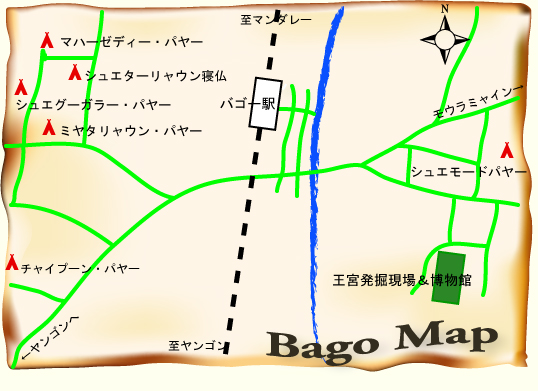 バゴー地図