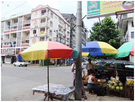 ダウンタウン　ヤンゴン中心街